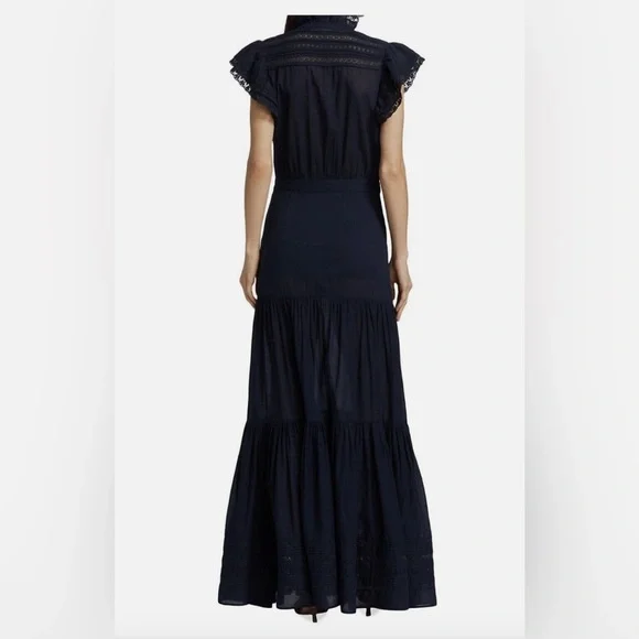 Veronica Beard - Satori Maxi Dress in Ink - Picture 3 of 10